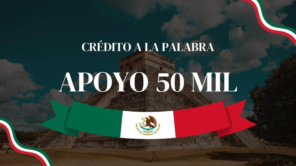 Crédito a la palabra 50 mil
